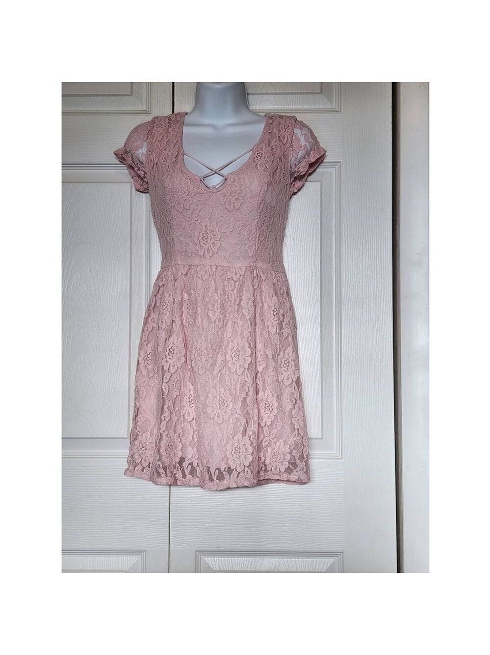 Hollister Pink Lace Dress